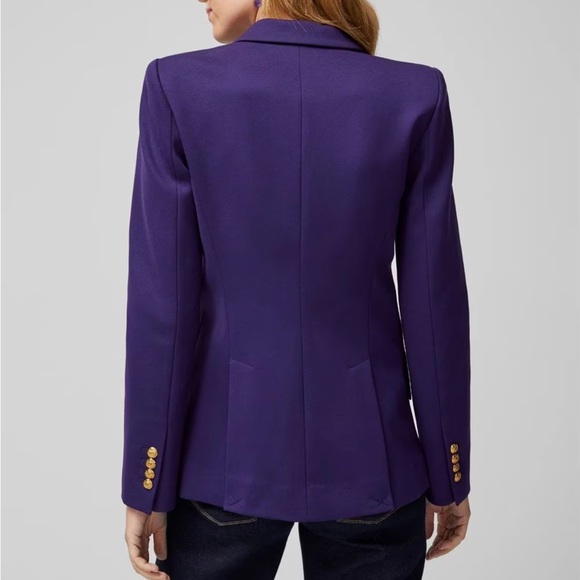 NWT WHBM Luxe Stretch Editor Blazer Purple - Picture 2 of 9